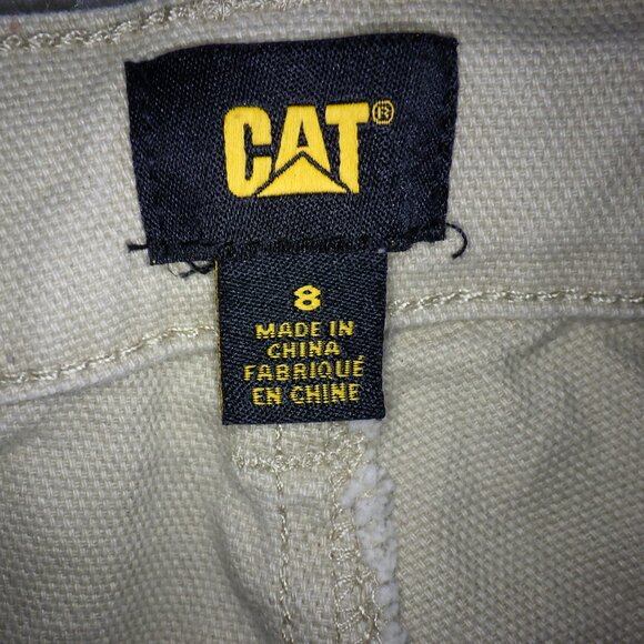 Caterpillar Women's Utility Workwear Jeans Pant Beige Stretch Straight Leg Sz 8 - Picture 7 of 14